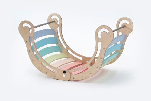 FOLDABLE XXL Rocker with RAMP in pastel - NO without a ramp
