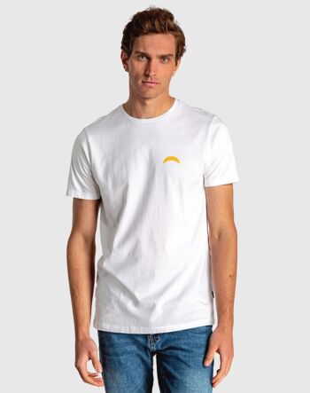 T-shirt blanc à manches courtes pour homme poolparty 2
