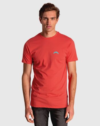 T-shirt homme de couleur calypso à manches courtes 2