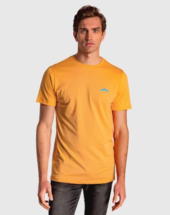 T-shirt orange manches courtes homme 2