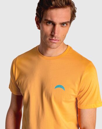 T-shirt orange manches courtes homme 4