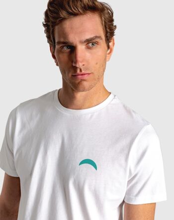 T-shirt blanc à manches courtes pour homme de style méditerranéen 3