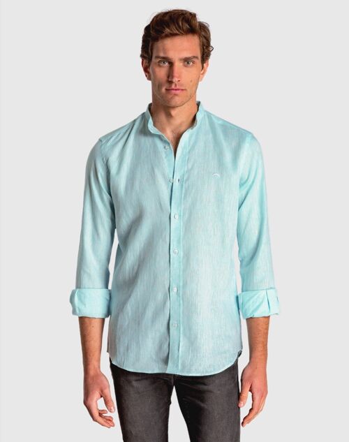 Camisa de hombre verde agua