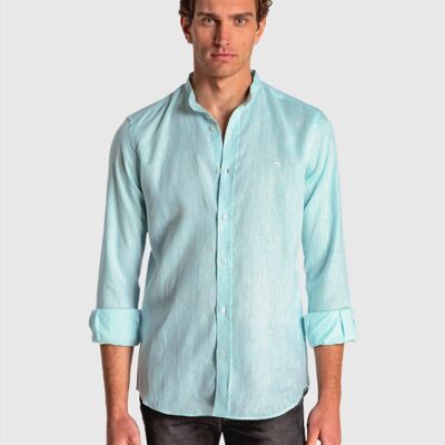 Chemise homme vert aqua