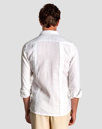 Chemise blanche Guayabera homme 2