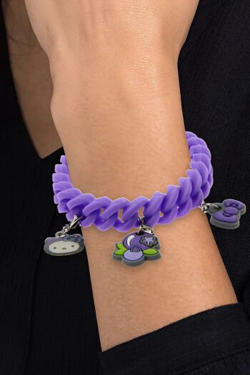 Bracelet parfumé Hello Kitty Myrtille (violet) 5