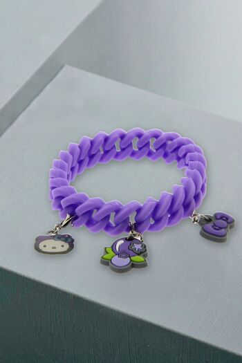 Bracelet parfumé Hello Kitty Myrtille (violet) 6