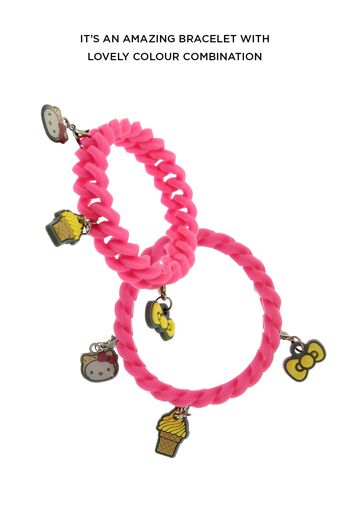 Bracelet Hello Kitty Jaune (Vanille) Parfumé 3