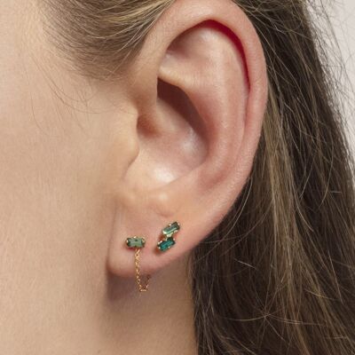 Boucles d'oreilles BLAISE - vert