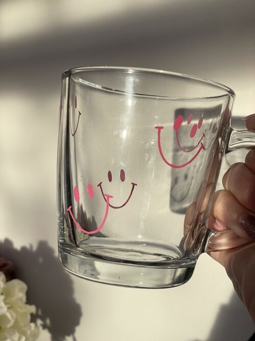 Pink Smiley Mug