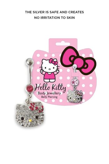 Hello Kitty Bling Belly Bar (cristal autrichien) 2