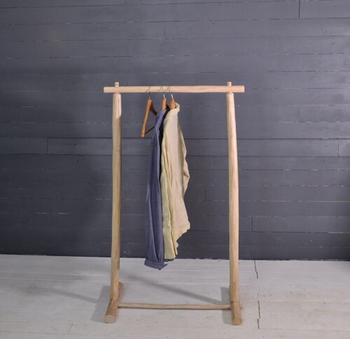 Portant vêtements en bois  largeur 60cm