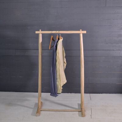 Portant vêtements en bois  largeur 60cm