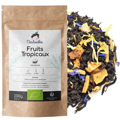 Thé noir Fruits Tropicaux Bio 100g