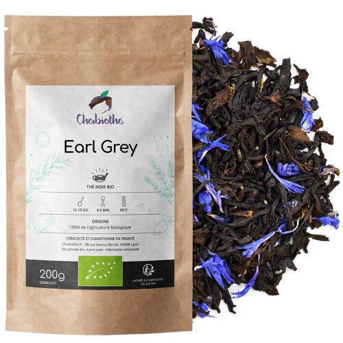 Thé noir Earl Grey Bio 100g