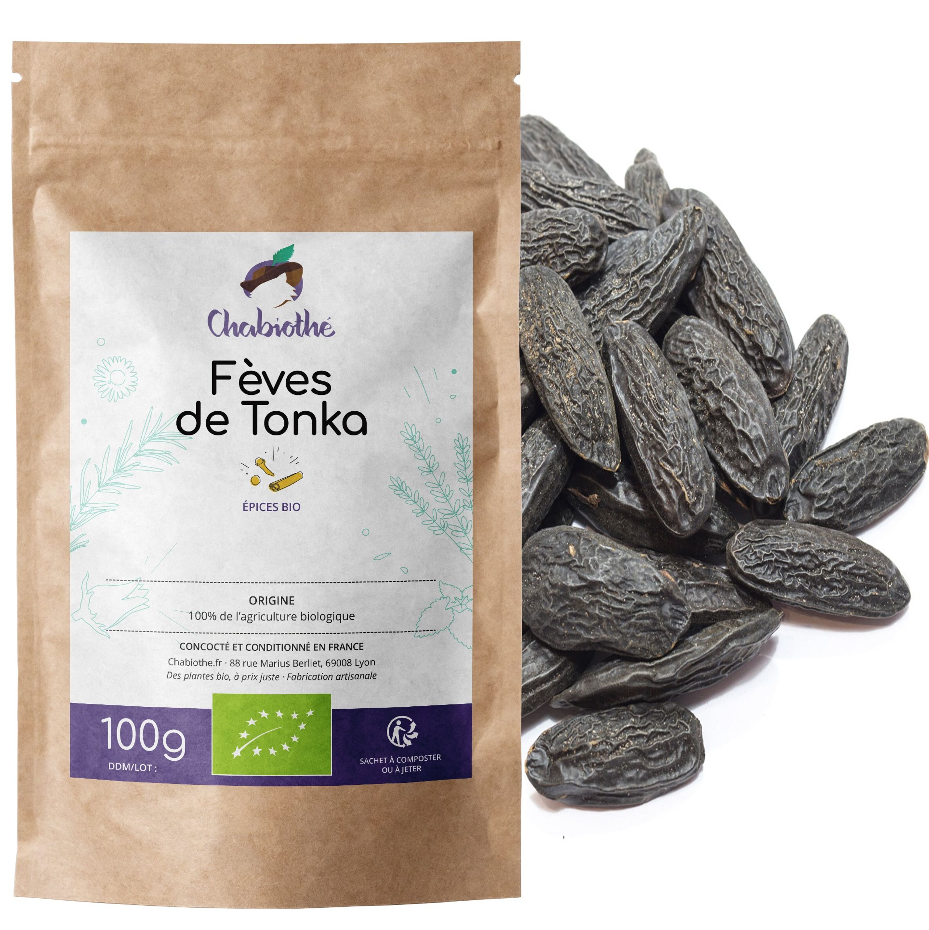Fèves de Tonka Bio 15 g
