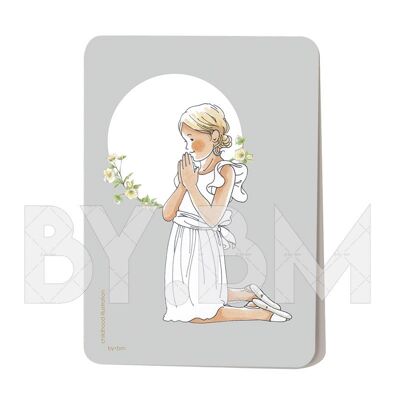 Pia religious card (blonde)