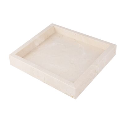 Marmortablett 30x30cm beige