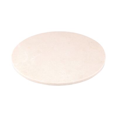 Marble tray round Ø30cm beige