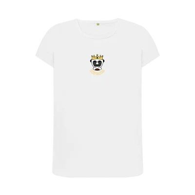 WOMEN'S CROWNED SIFAKA CREW NECK T-SHIRT- White