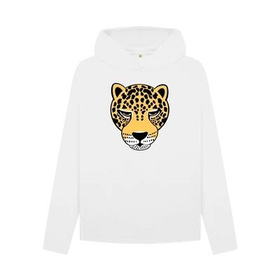 WOMEN'S JAGUAR RELAXED FIT HOODIE-White