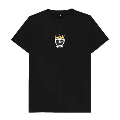 MEN'S SMALL CENTERED CROWNED SIFAKA T-SHIRT-Black