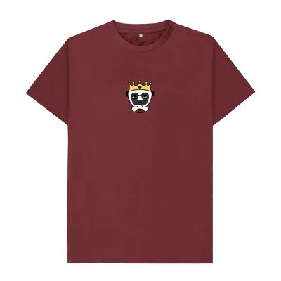 MEN'S SMALL CENTERED CROWNED SIFAKA T-SHIRT-Red Wine