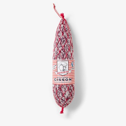 LA ROSETTE DE LYON rouge en tricot