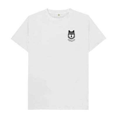 MEN'S SMALL WOLF T-SHIRT-White