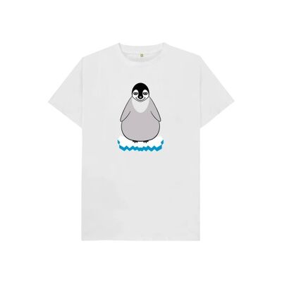 KIDS NAUGHTY PENGUIN T-SHIRT-White