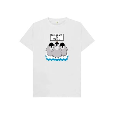 KIDS PROTESTING PENGUINS T-SHIRT-White