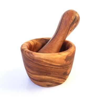 Mini mortaio con pestello in legno d'ulivo