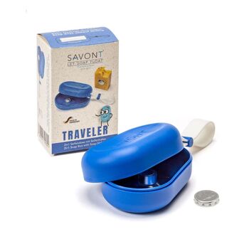 Boîte à savon Traveller - avec porte-savon magnétique amovible - Présentoir de 10x 11