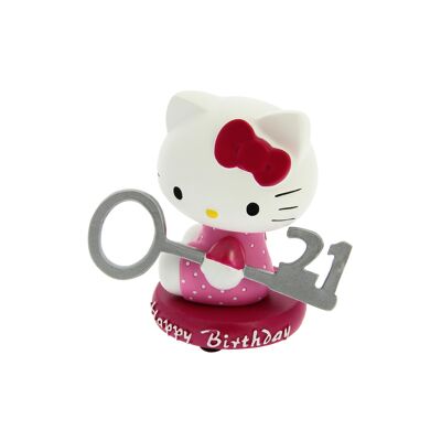 Figura de cerámica Hello Kitty "21 cumpleaños"