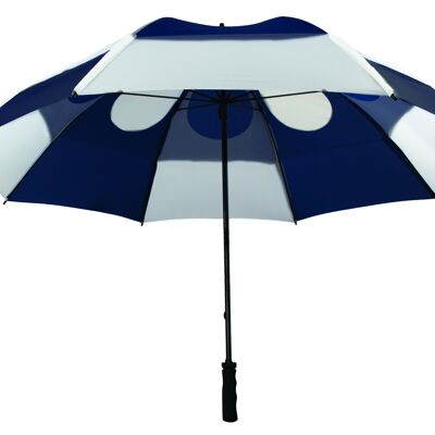 Parapluie de golf GustBuster Pro Series Gold 62″ - Marine/blanc