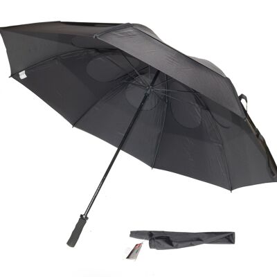 GustBuster Pro Series Gold 62″ Golf Umbrella - Black