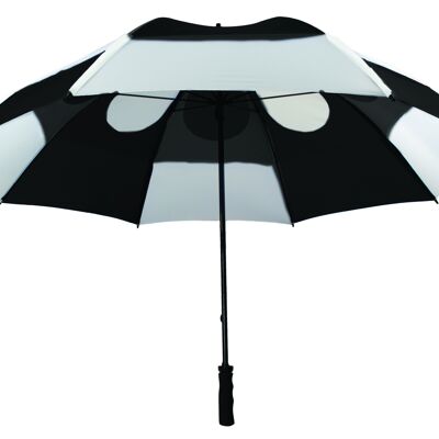 GustBuster Pro Series Gold 62″ Golf Umbrella - Black/white