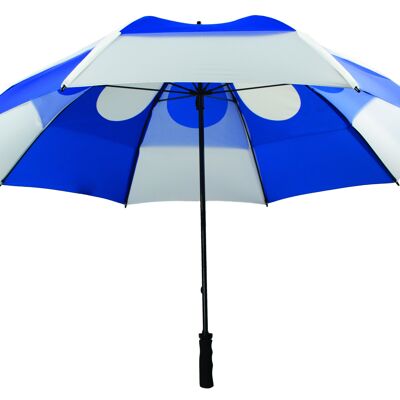 GustBuster Pro Series Gold 62″ Golf Umbrella - Royal blue/white