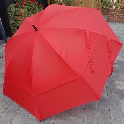 GustBuster Pro Series Gold 68″ Golf Umbrella - Red