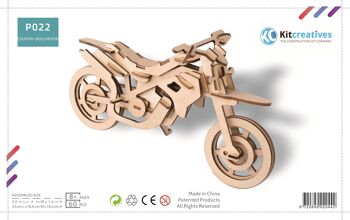 Kit de construction en bois pour moto tout-terrain 2