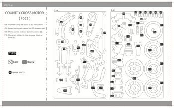 Kit de construction en bois pour moto tout-terrain 3