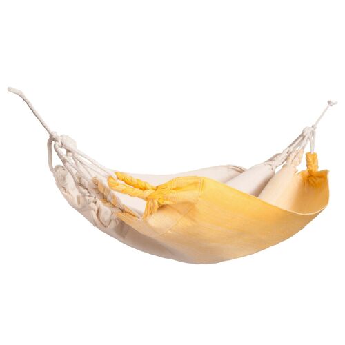 Babyhammock Uncarved Yellow, thick cloth, pure cotton, handmade in Ecuador