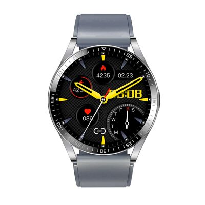 SW019E - Smarty2.0 Connected Watch - Silicone Strap - Chrono, photo, heart rate, blood pressure, course layout