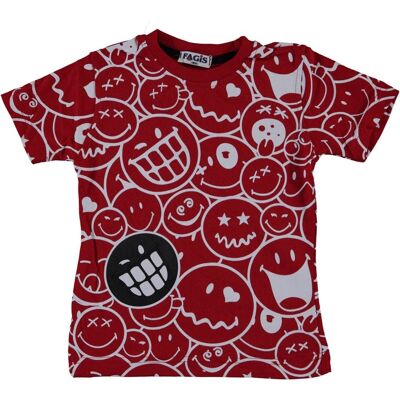 T-shirt Emogi - Rouge