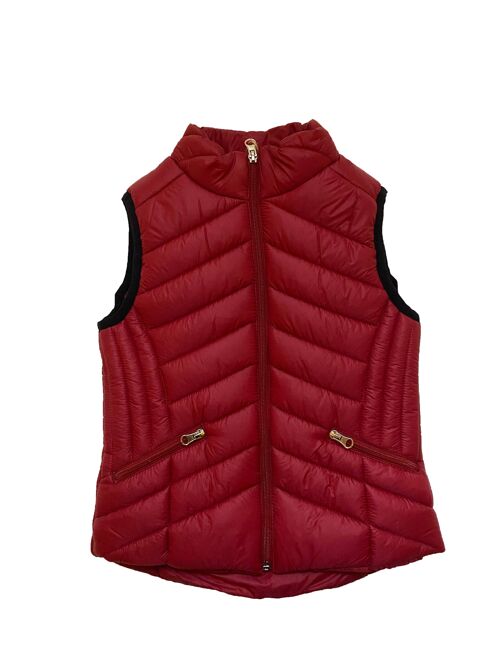 Red Puffer vest for girls