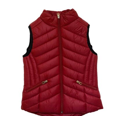 Red Puffer vest for girls