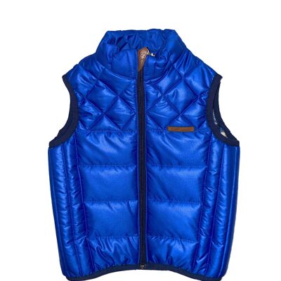 Blue puffer vest for baby boys