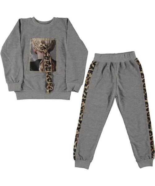 Leopard Braid Jogging Suit