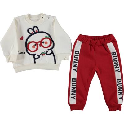 Smart Bunny Baby Girl Jogging Suit