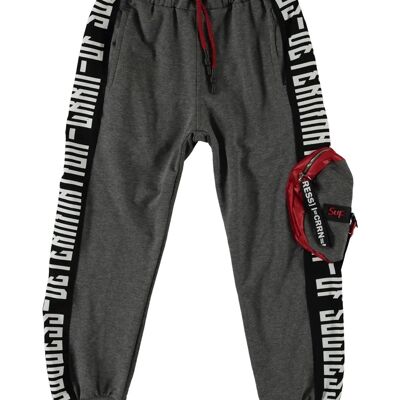 Street Pockets Sweat Pants - Red